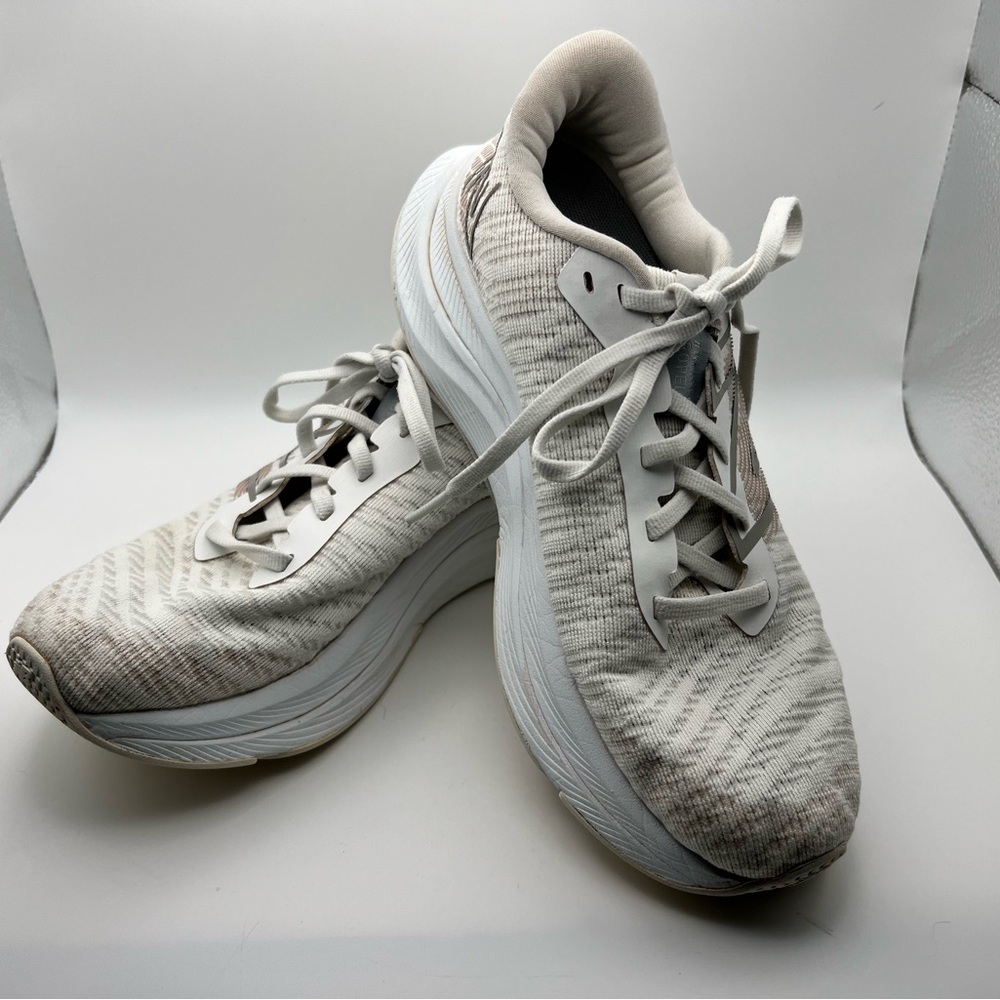 New Balance White and Gray Athletic Shoes